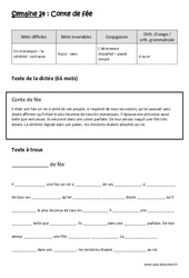 Alternance imparfait - Passé simple - é ou er - Dictée préparée - A trous : Primaire 4 - PDF à imprimer