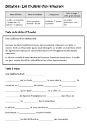 Verbes particuliers : - eter, - eler - Verbes du 1er groupe au présent - Dictée préparée - A trous : Primaire 5 - PDF à imprimer