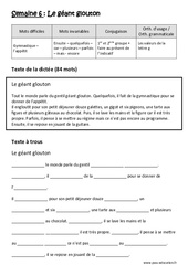 1er ème groupe - Faire au présent de l’indicatif - Valeurs de la lettre g - Dictée préparée - A trous : Primaire 5 - PDF à imprimer