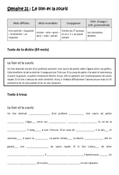 Verbes du 1er groupe et en - ir - au passé simple - Consonnes doubles - Dictée préparée - A trous : Primaire 5 - PDF à imprimer