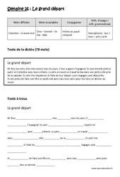 Verbes au passé composé - Homophones - Fiches leur - leurs - près - prêt - Dictée préparée - A trous : Primaire 5 - PDF à imprimer