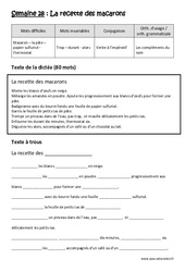 Verbe à l’impératif - Compléments du nom - Dictée préparée - A trous : Primaire 5 - PDF à imprimer