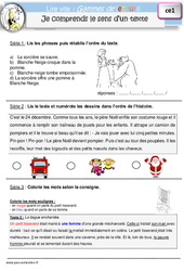 Je comprends le sens d’un texte - Gamme de lecture : Primaire 2 - PDF à imprimer