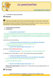 La ponctuation - Soutien scolaire - Aide aux devoirs : Primaire 2 - PDF à imprimer