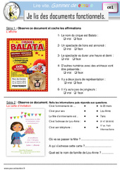 Je lis des documents fonctionnels - Gamme de lecture : Primaire 2 - PDF à imprimer