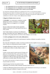 Au cours du temps, des peuplements qui changent - Cours - SVT : Secondaire 3 - PDF à imprimer