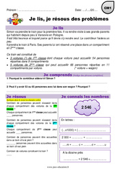 Multiplication - Je lis et je résous des problèmes : Primaire 4 - PDF à imprimer