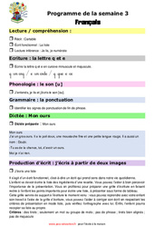 Semaine 3 - école à la maison IEF - Fiches  : Primaire 2