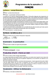 Semaine 3 - école à la maison IEF - Fiches  : Primaire 3