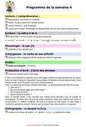 Semaine 4 - école à la maison IEF - Fiches  : Primaire 2