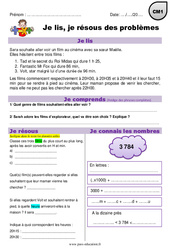 Addition, distance et temps - Je lis et je résous des problèmes : Primaire 4 - PDF à imprimer