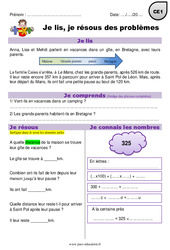 Addition, soustraction et distance - Je lis et je résous des problèmes : Primaire 2 - PDF à imprimer