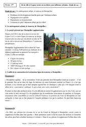 Le tramway de Montpellier - Etude de cas - La France : Secondaire 3 - PDF à imprimer