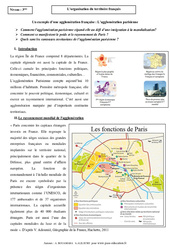 Organisation du territoire français - Etude de cas - Géographie : Secondaire 3 - PDF à imprimer