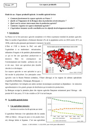 Le modèle agricole breton - Les espaces productifs - Etude de cas : Secondaire 3 - PDF à imprimer