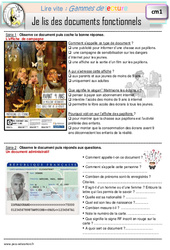 Je lis des documents fonctionnels - Gamme de lecture : Primaire 4 - PDF à imprimer