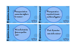Question du jour - Billets rituels : Primaire 2 - PDF à imprimer