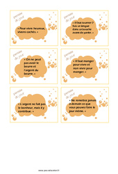 Pensée du jour - Billets rituels : Primaire 5 - PDF à imprimer
